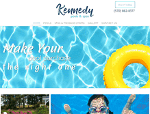 Tablet Screenshot of kennedypoolsandspas.com